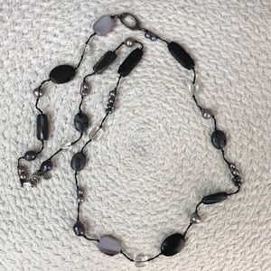 Retired Silpada Gray Pearl/Sterling Necklace
